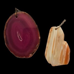 Pink And Banded Agate Stones